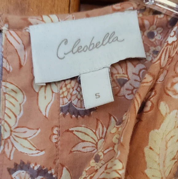 CLEOBELLA Magdalena Bohemian Peach Jumpsuit, Small - Picture 9 of 11
